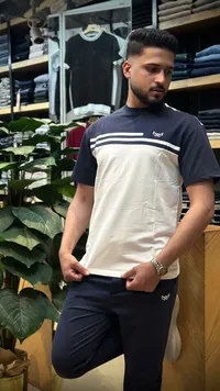 طقم صيفي رجالي قطعتين - كاجوال