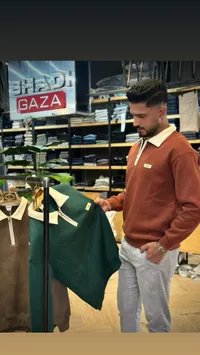 سويت شيرت رجالي بياقة بسحاب - شادي غزة (Shadi Gaza)