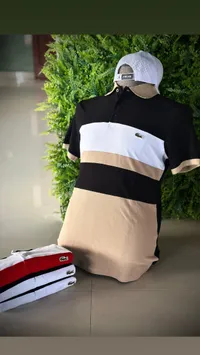 تيشيرت بولو رجالي مخطط - لاكوست (Lacoste)