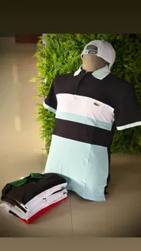 تيشيرت بولو رجالي مقلم - لاكوست (Lacoste)