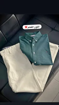 طقم قميص وبنطال رجالي - تومي هيلفيغر (Tommy Hilfiger)