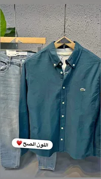 قميص كاجوال أزرق غامق - لاكوست (Lacoste)