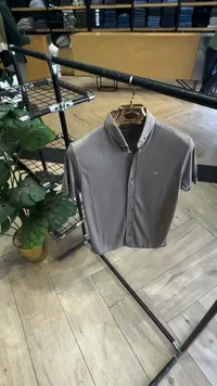 قميص رجالي صيفي بياقة - تومي هيلفيغر (Tommy Hilfiger)