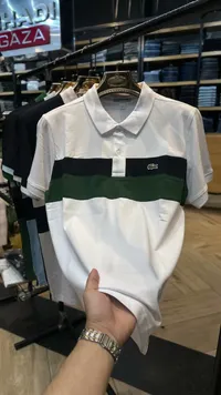 تيشيرت بولو رجالي مخطط - لاكوست (Lacoste)