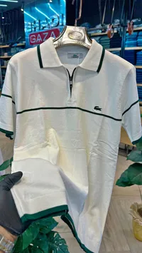 قميص بولو رجالي بسحاب - لاكوست (Lacoste)