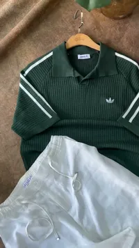 طقم صيفي رجالي بولو وشورت - أديداس (Adidas)