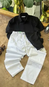 قميص وبنطلون رجالي - Zara