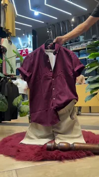 قميص رجالي قصير الأكمام (Brand)