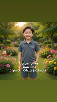 طقم ملابس صيفي للأولاد - بولو وشورت - سوق غزة