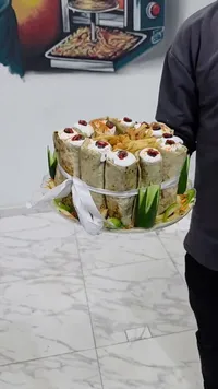 تورتة شاورما الدجاج المميزة