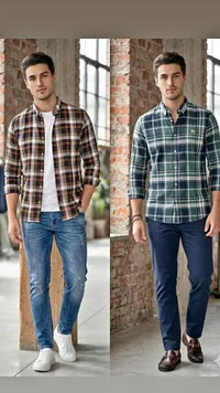 قميص كاروهات رجالي (Burberry)
