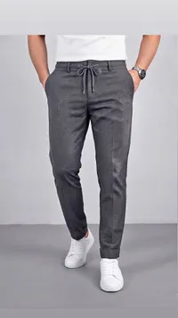 بنطلون رجالي كاجوال برباط (Casual Pants)