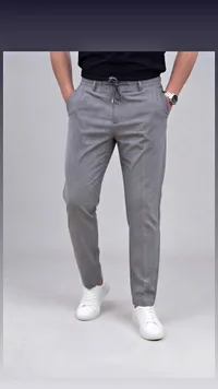 بنطلون رجالي رمادي (Casual)