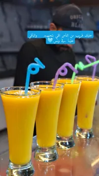 عصير برتقال طازج