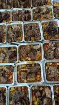 لحمة بالخضار - وجبة جاهزة