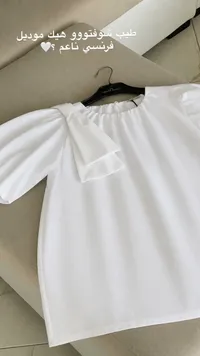 بلوزة أطفال أنيقة بفيونكة (Zara)