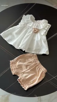 طقم فستان وشورت أطفال - شرباب (shurrab_brand)