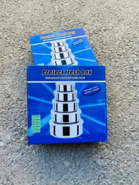 طقم حافظات طعام ستانلس ستيل - بروتكت فريش بوكس (Protect Fresh Box)