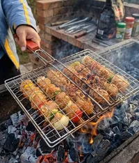 شبكة شواء معدنية يدوية