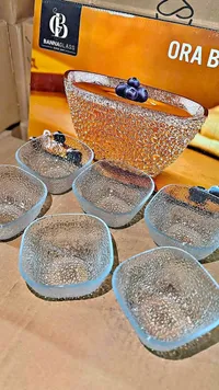طقم زبادي زجاجية - بانا غلاس (Bannaglass)