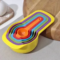 طقم ملاعق قياس ملونة للمطبخ