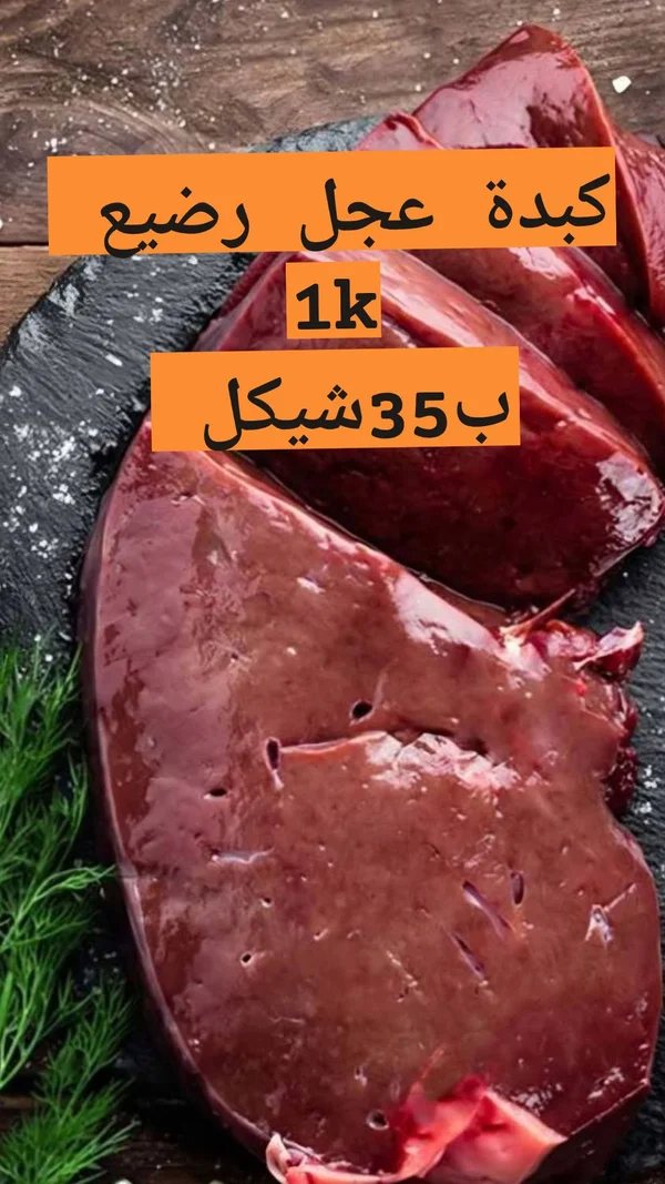 كبدة عجل رضيع - مواد غذائية وبقالة - سوق غزة