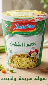 نودلز سريعة التحضير بنكهة الخضار - إندومي (Indomie)