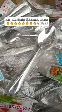 طقم معالق ستانلس ستيل 12 قطعة