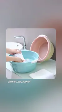 طقم أحواض غسيل يدوية ملونة