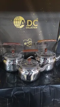مجموعة أباريق شاي استانلس ستيل - ADC Collection