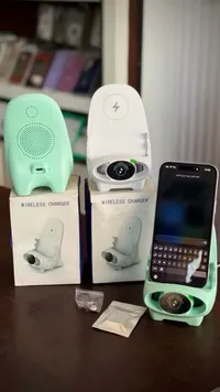 شاحن لاسلكي متعدد الوظائف (Wireless Charger)