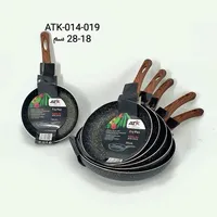 مقلاة طهي جرانيت بمقبض خشبي - آي تي كيه (ATK)