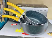 طقم قدور قهوة 3 قطع - شيف (Chef)