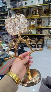 تحفة كرستال كروية - قاعدة ذهبية