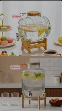 برميل ماسورة زجاجي للعصير - تصميم برميل كلاسيكي