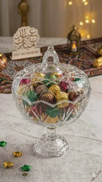 مضيفة حلويات كريستال