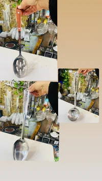 مغرفة مثقوبة - ستانلس ستيل