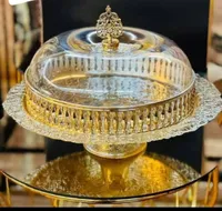 جاط معمول زجاجي مع غطاء