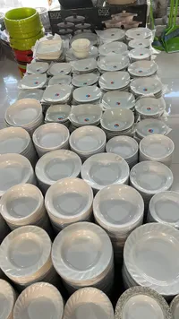 تشكيلة صحون بلاستيكية متنوعة
