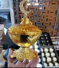 مبخرة ذهبية فاخرة بتصميم إسلامي