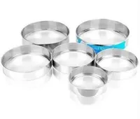 طقم مناخل دقيق ستانلس ستيل (Stainless Steel Flour Sieve Set)