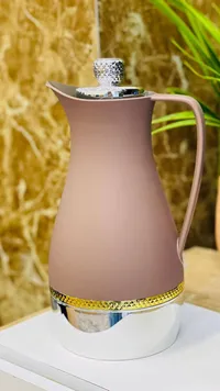 دلة قهوة وشاي عصرية - لون بني مطفي