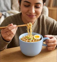 كوب نودلز سيراميك كبير بمقبض