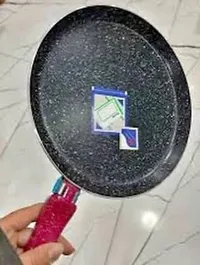 مقلاة جرانيت غير لاصقة بمقبض ملون
