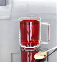 كوب زجاجي شفاف للمشروبات الساخنة
