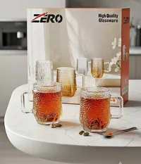 طقم أكواب زجاجية فاخرة - زيرو (Zero)