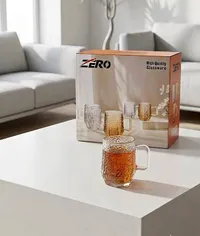 طقم أكواب زجاجية - زيرو (Zero)