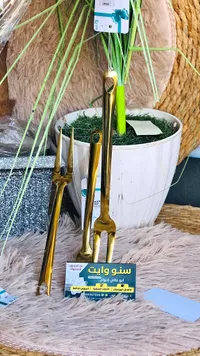طقم شوك تقديم ذهبية - سنو وايت