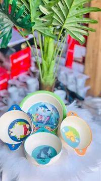 أطباق أطفال برسومات بحرية