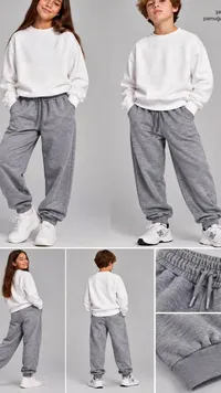 طقم ملابس أطفال رياضي (Sweatshirt & Joggers)